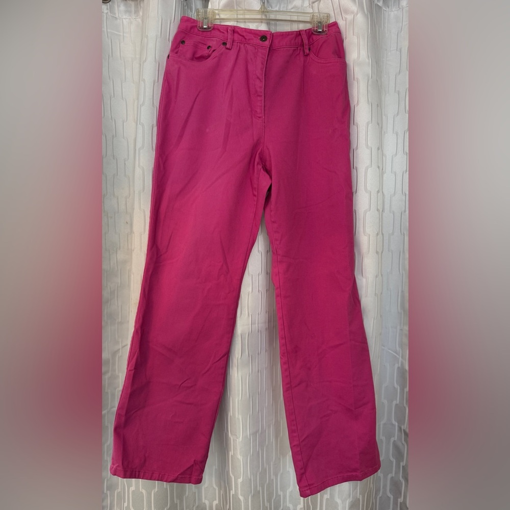 Susan Bristol Pink Wise Leg Jeans-Size 12 - Picture 2 of 9